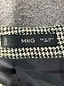 MNG Houndstooth Gray Black Casual Skirt Size 4 - photo 3