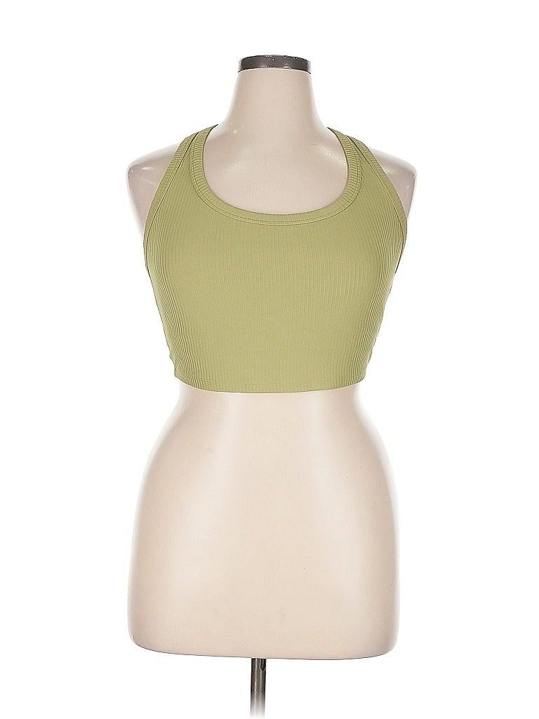 Pre-owned All In Motion Tank Top Green Halter Neckline Tops