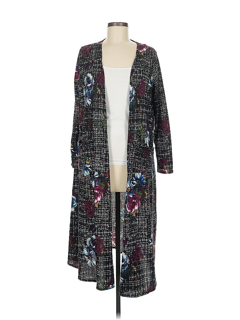 Pre-owned Lularoe Cardigan Sweater In Black