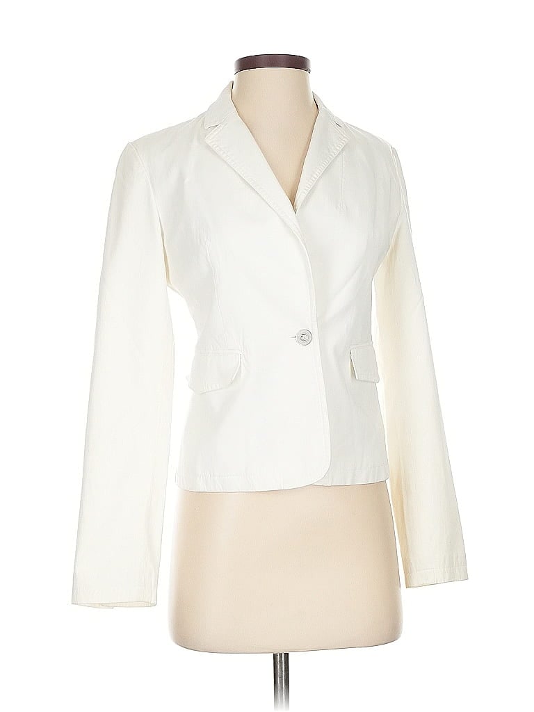 Pre-owned Express Blazer Jacket In White