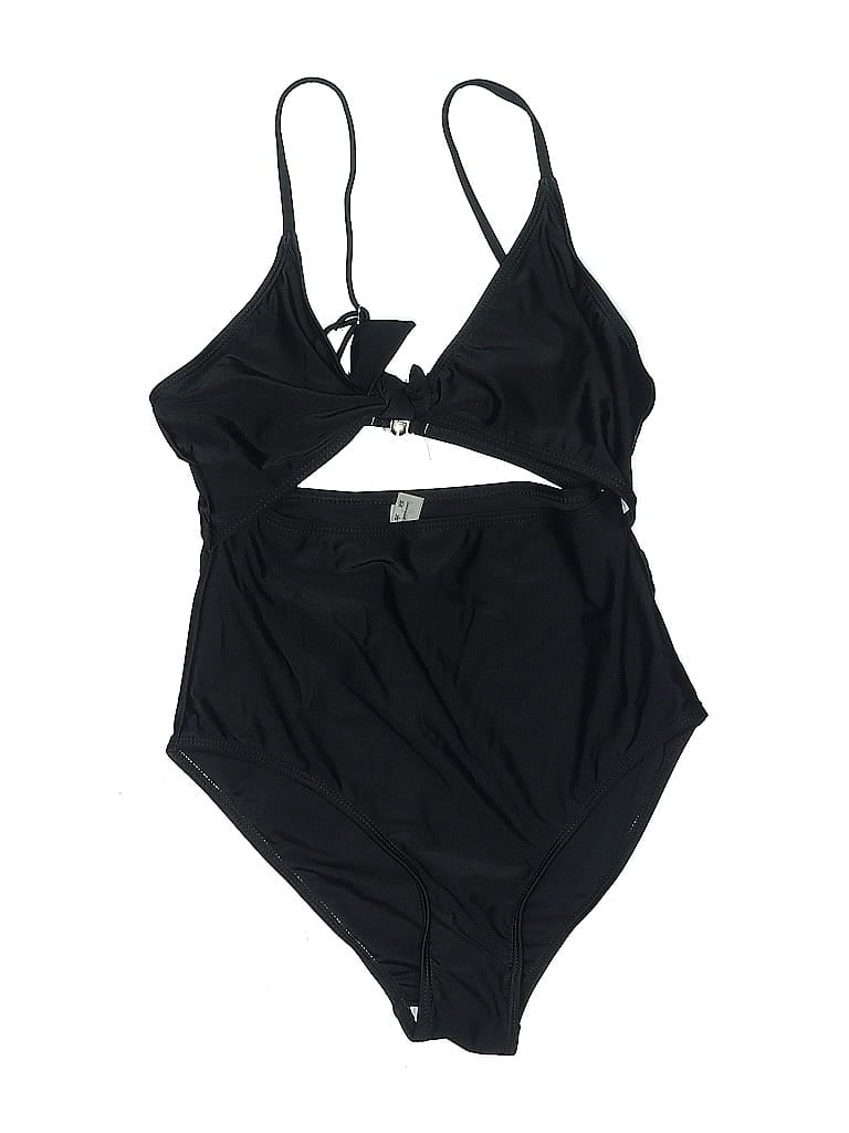 Pre-owned Assorted Brands One Piece Swimsuit In Black
