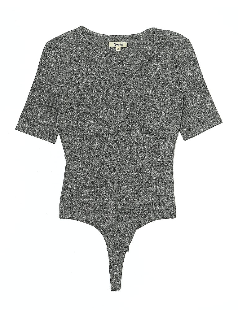 Pre-owned Madewell Bodysuit In Gray