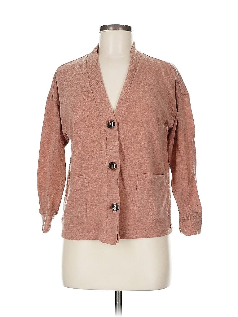Pre-owned Danskin Cardigan Sweater In Brown