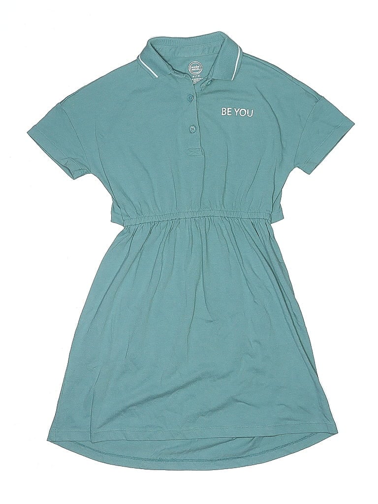 Pre-owned Wonder Nation Kids' Dress In Blue