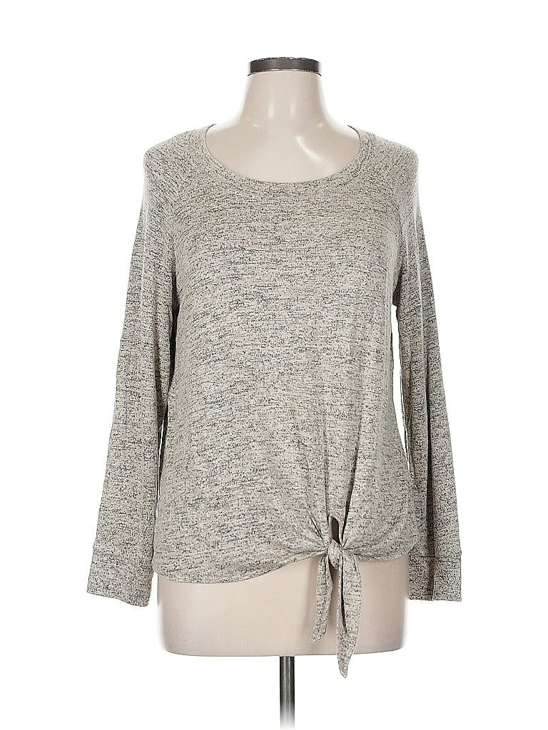 Pre-owned Nine Britton Long Sleeve T-shirt In Gray