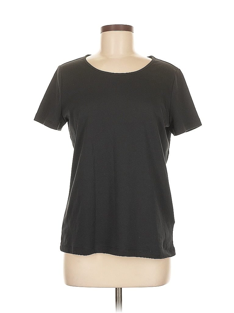 Pre-owned Lands' End Short Sleeve T-shirt In Gray