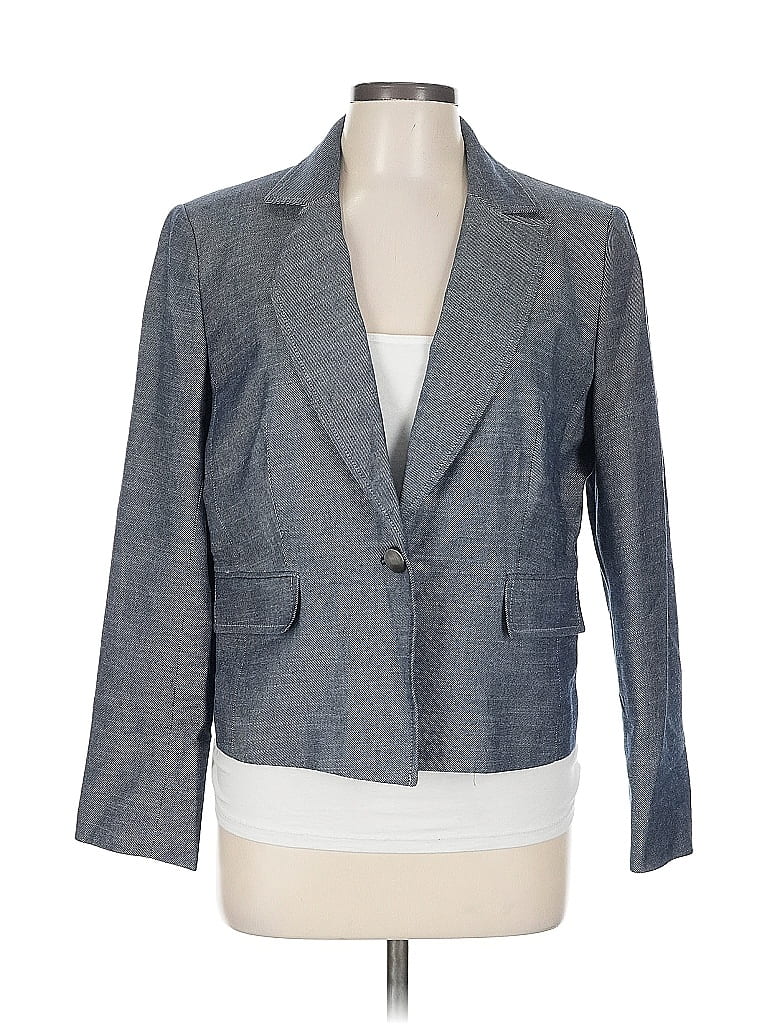 Pre-owned Nine West Blazer Jacket In Gray