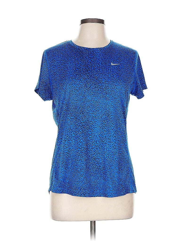 Pre-owned Nike Active T-shirt In Blue