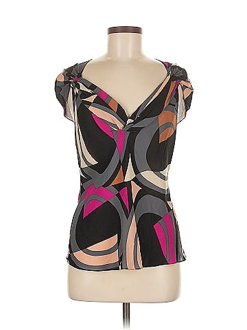Diane von Furstenberg Short Sleeve Silk Top (view 1)