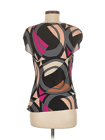 Diane von Furstenberg Short Sleeve Silk Top (view 2)