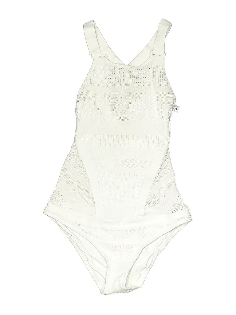 Pre-owned Becca By Rebecca Virtue One Piece Swimsuit In White