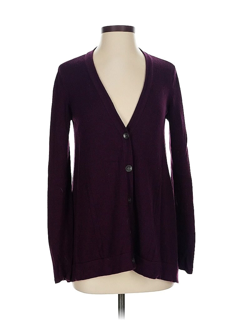 Pre-owned Rag & Bone Wool Cardigan Sweater In Purple