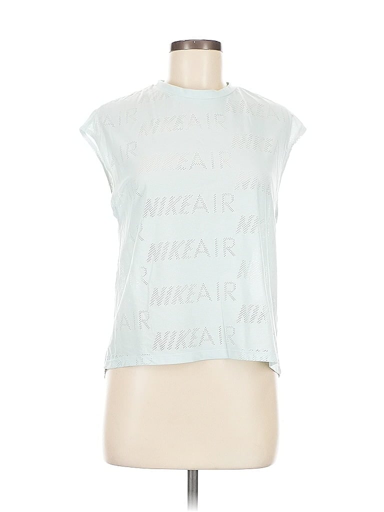 Pre-owned Nike Sleeveless T-shirt In Blue