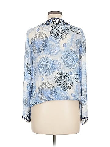 Taj Long Sleeve Silk Top (view 2)