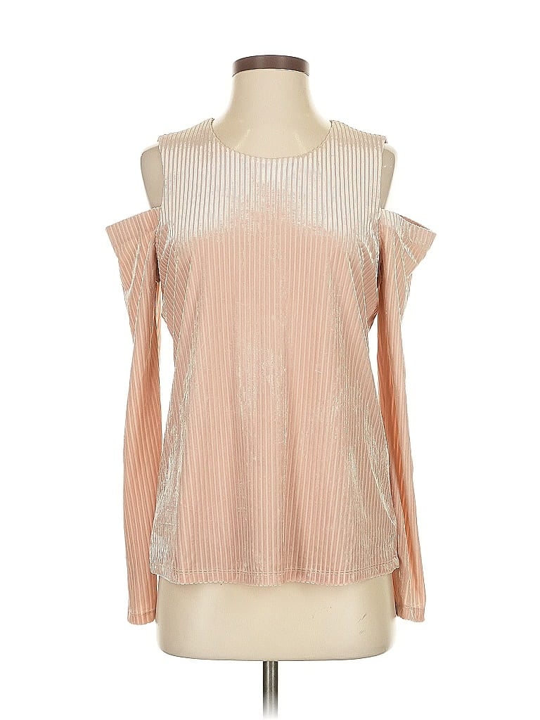 Pre-owned Calvin Klein Long Sleeve Blouse In Brown