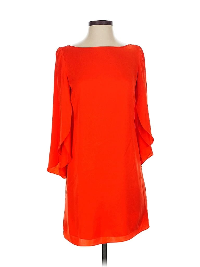 Pre-owned An Original Milly Of New York Cocktail Dress In Orange