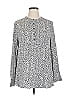 Amazon Essentials 100% Viscose Silver Long Sleeve Henley Size XL - photo 1