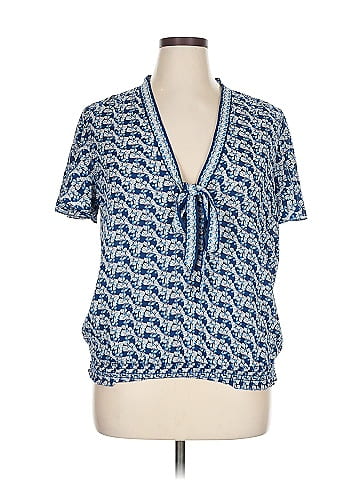 Max Studio Short Sleeve Blouse (view 1)