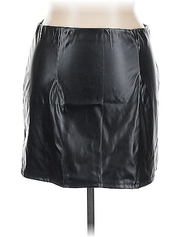 ASOS Design Faux Leather Skirt (view 1)