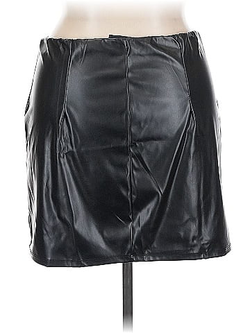 ASOS Design Faux Leather Skirt (view 2)