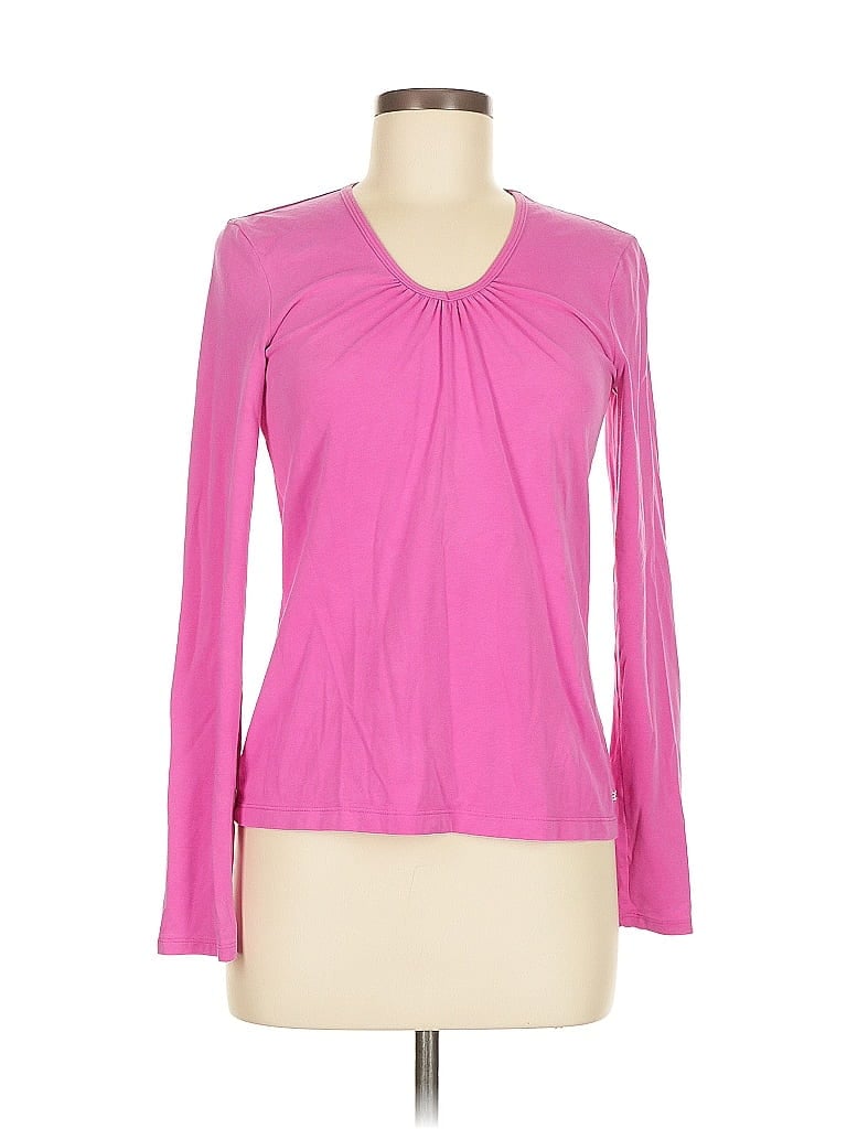 Pre-owned Asics Long Sleeve T-shirt In Pink