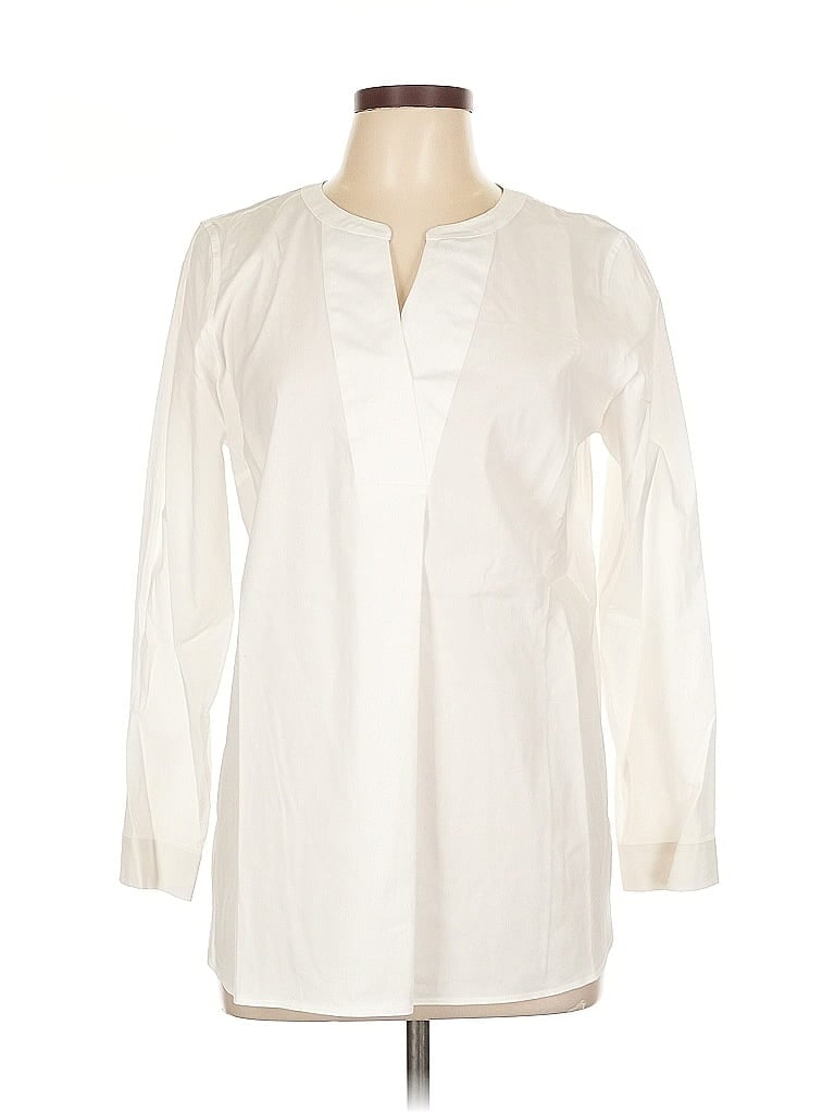 Click to view more detailed imagery on our partner's website Pre-owned Talbots Long Sleeve Blouse In White