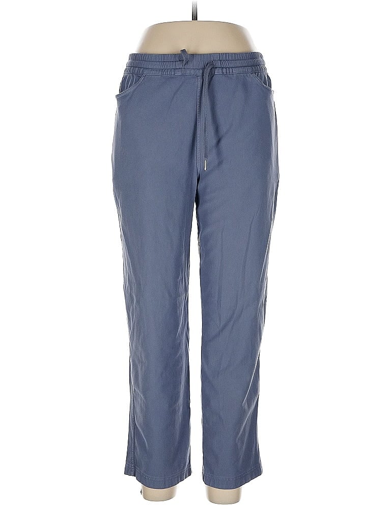 Pre-owned Athleta Track Pants In Blue