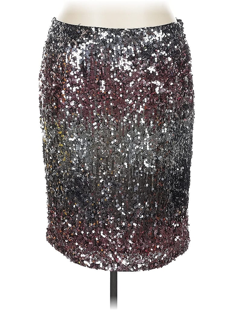 Click to view more detailed imagery on our partner's website Pre-owned Forever 21 Plus Formal Skirt In Silver