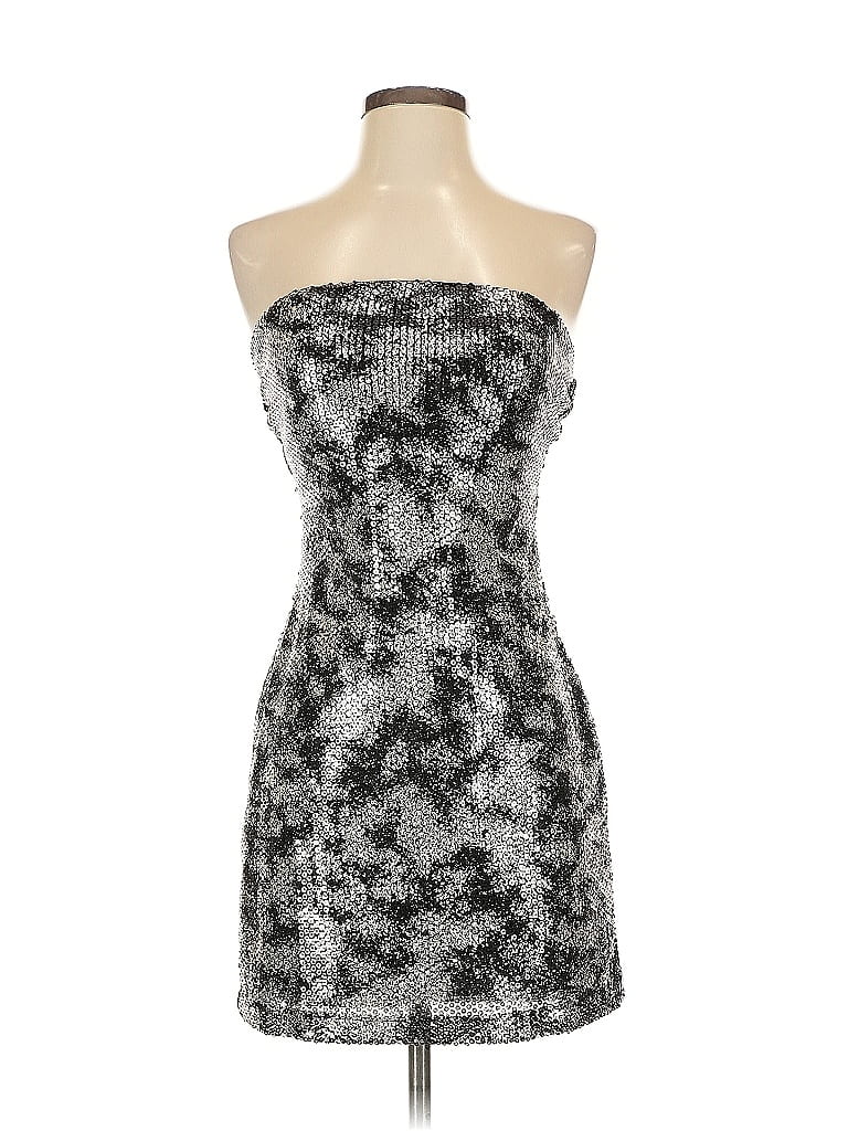 Pre-owned Ruby Rox Cocktail Dress In Silver