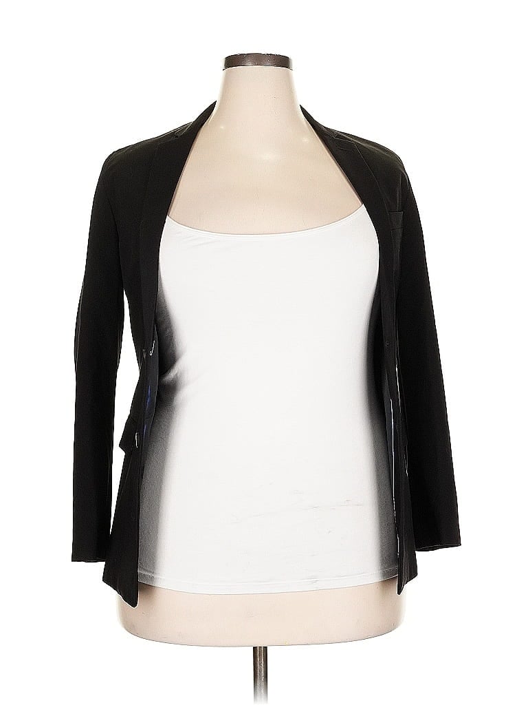 Pre-owned Izod Blazer Jacket In Black