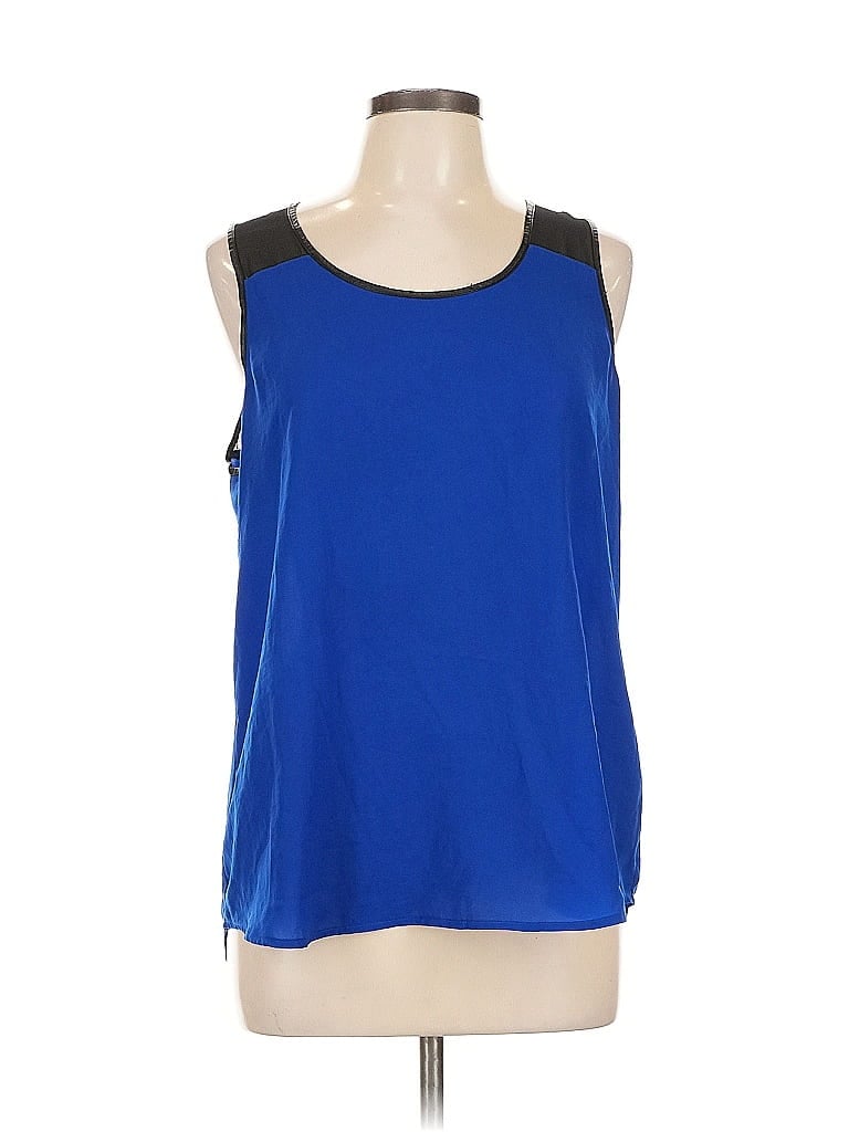 Pre-owned Express Sleeveless Top Blue Scoop Neck Tops