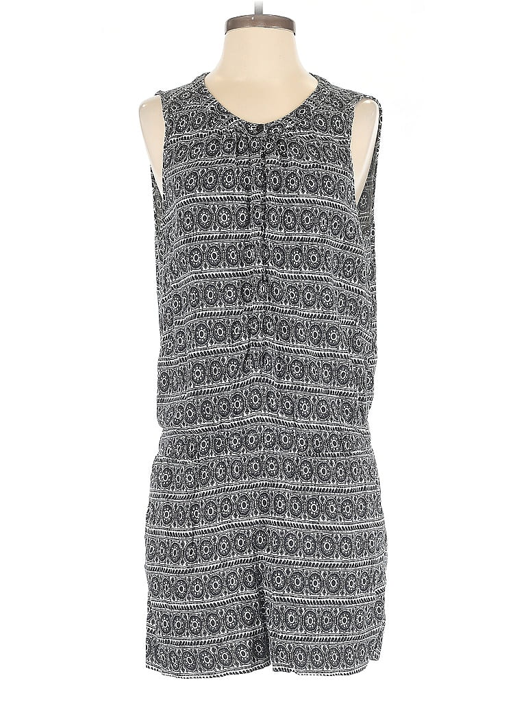 Pre-owned Ann Taylor Loft Romper In Gray