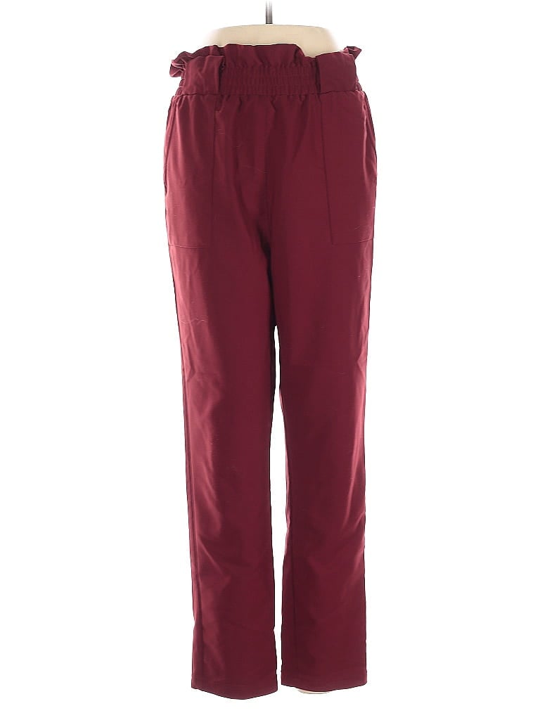 Pre-owned Grace Karin Track Pants In Burgundy