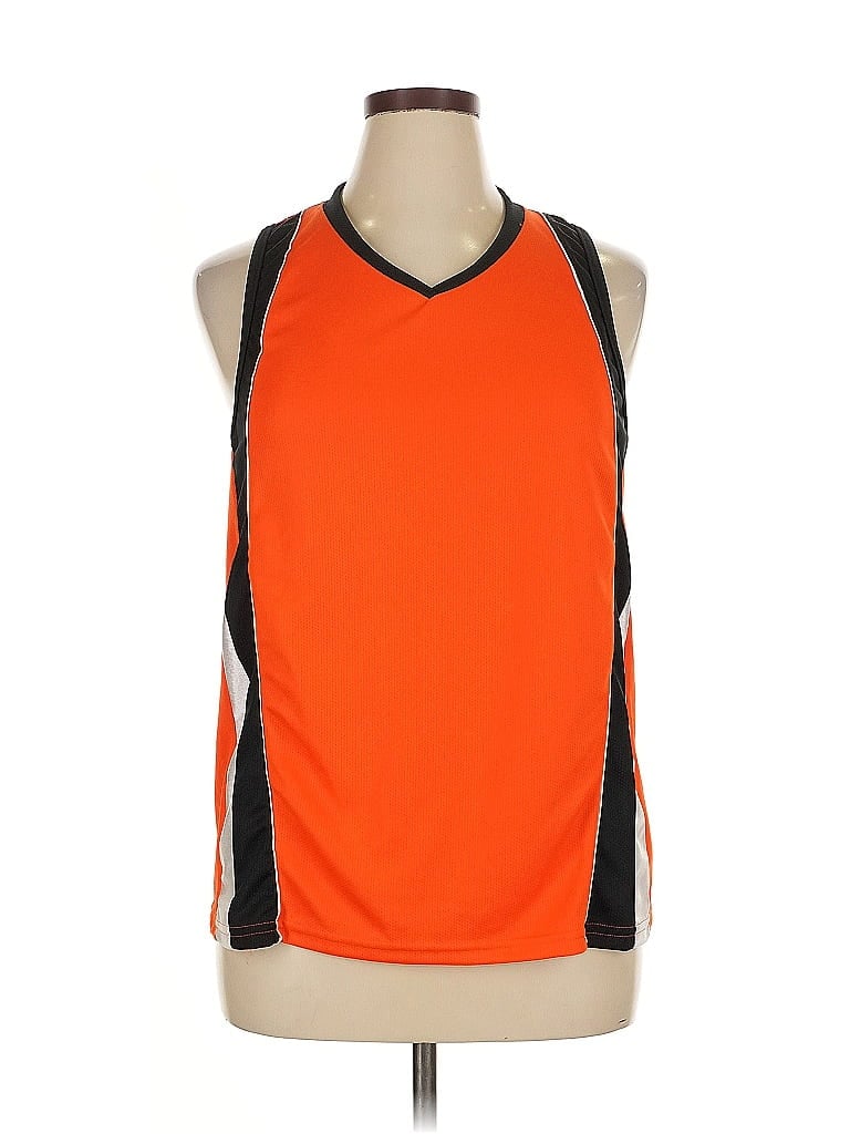 Pre-owned Augusta Sportswear Sleeveless T-shirt In Orange