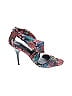 Nina Print Red Pink Heels Size 5 1/2 - photo 1