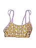 Assorted Brands 100% Polyester Print Yellow Swimsuit Top Size XS - photo 1