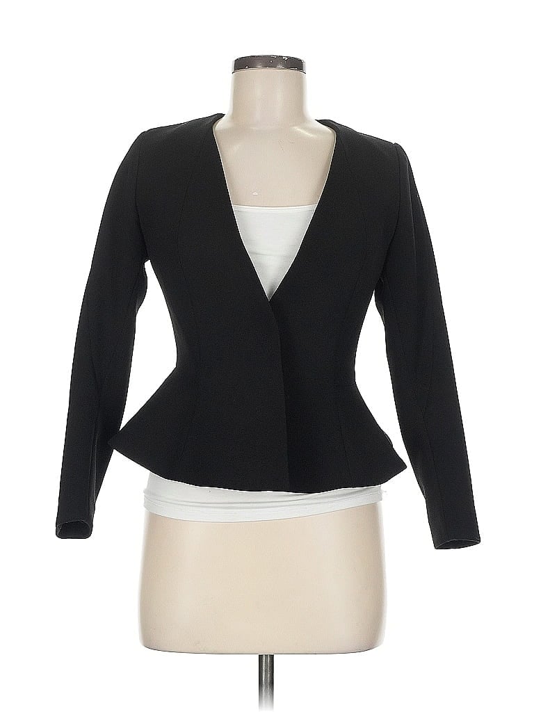 Pre-owned H&m Blazer Jacket In Black