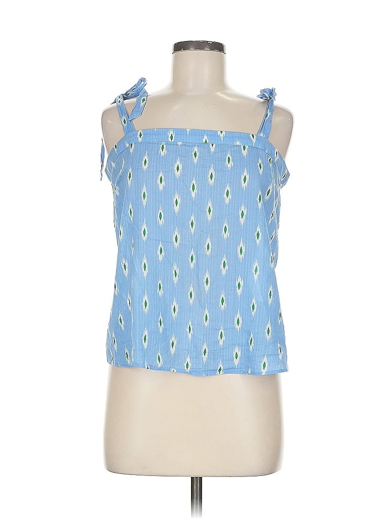 Pre-owned J.crew Factory Store Sleeveless Blouse In Blue