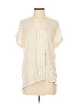 Blue Saks Fifth Avenue Short Sleeve Blouse