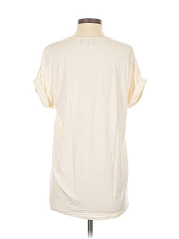 Blue Saks Fifth Avenue Short Sleeve Blouse (view 2)