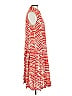 CAbi 100% Polyester Animal Print Orange Red Casual Dress Size L - photo 4