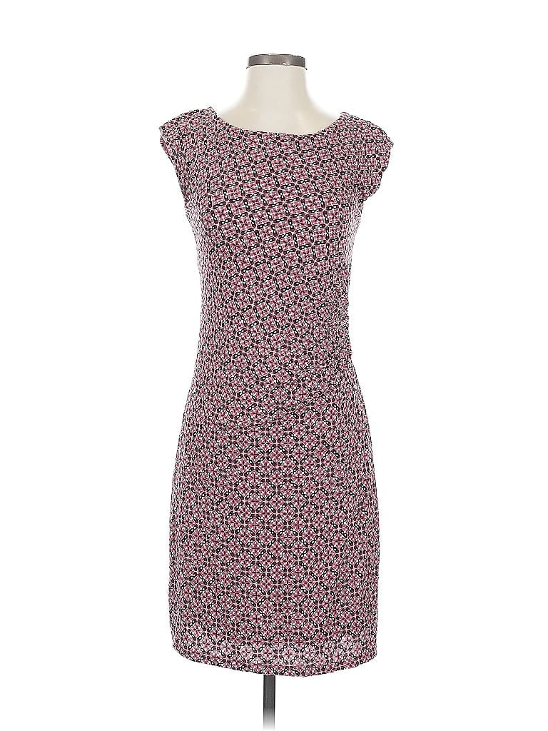 Pre-owned Ann Taylor Loft Outlet Casual Dress In Burgundy