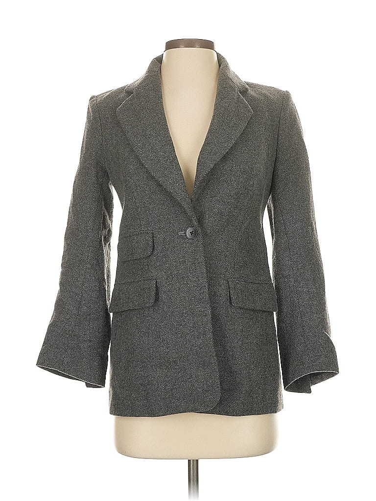 Pre-owned Banana Republic Blazer Jacket In Gray