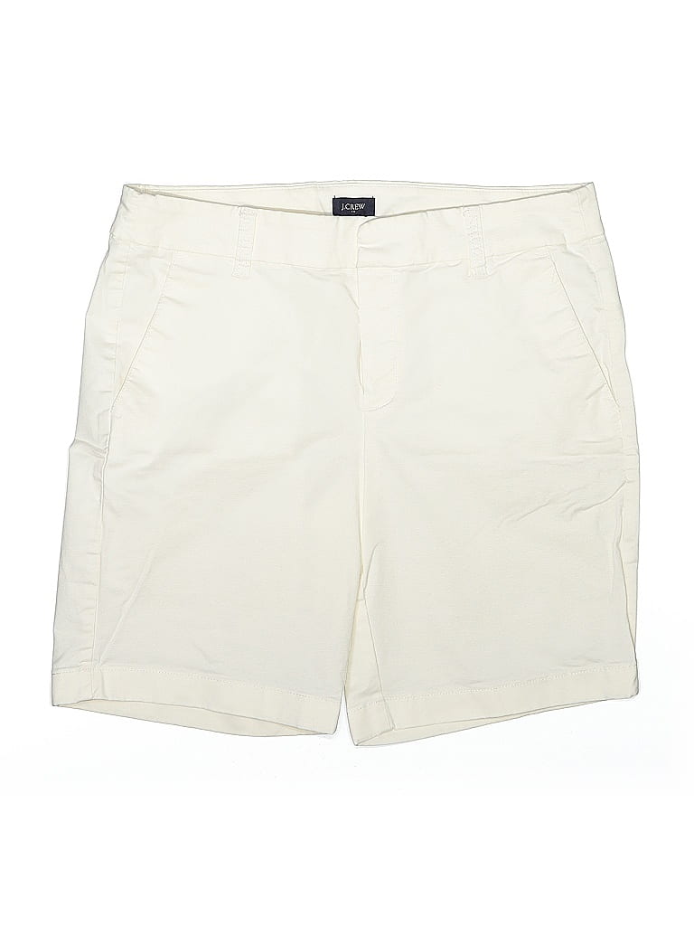 Pre-owned J.crew Factory Store Khaki Shorts In White