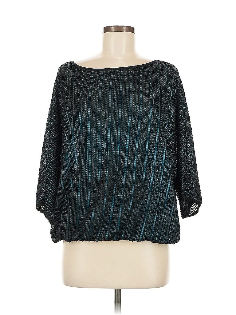 Click to view more detailed imagery on our partner's website Pre-owned Catherine Catherine Malandrino 3/4 Sleeve Blouse In Blue