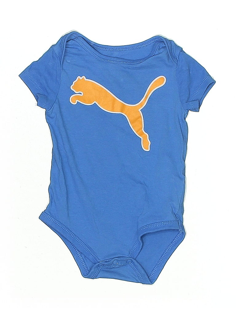 Click to view more detailed imagery on our partner's website Pre-owned Puma Babies' Short Sleeve Onesie In Blue