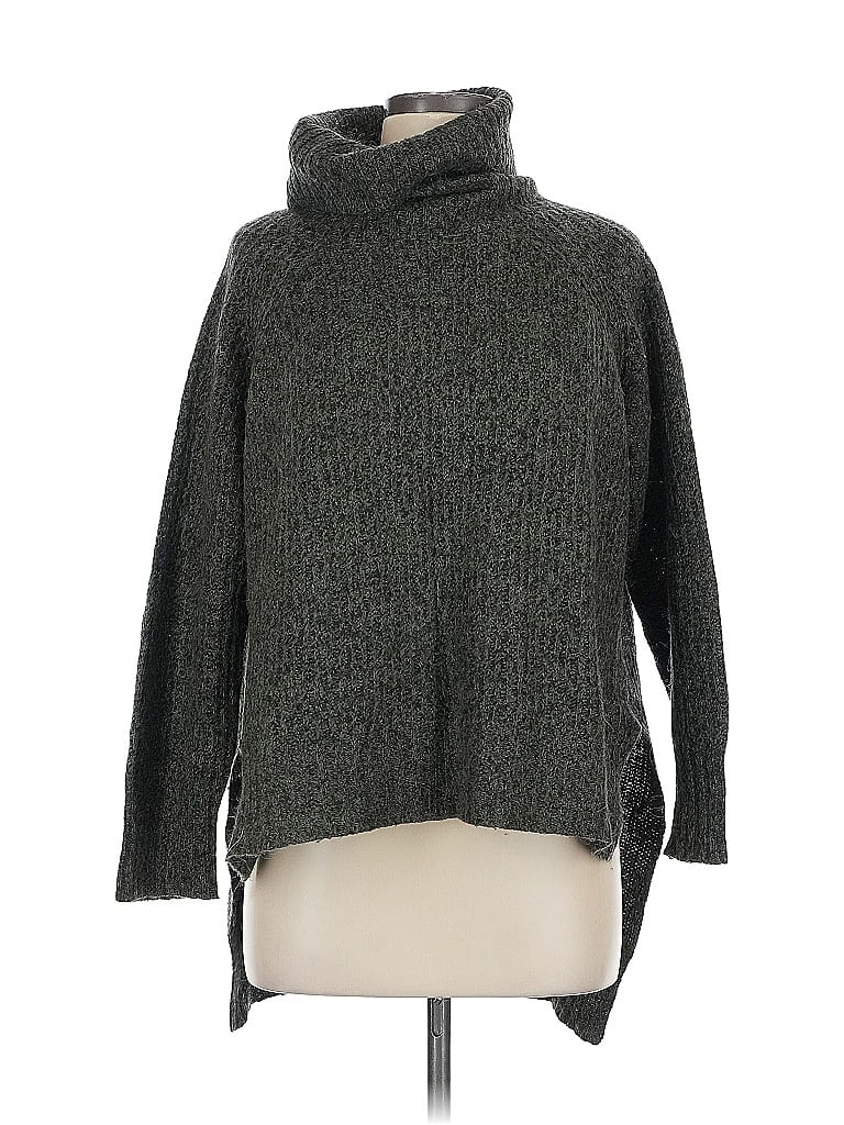 Pre-owned Express Turtleneck Sweater In Gray