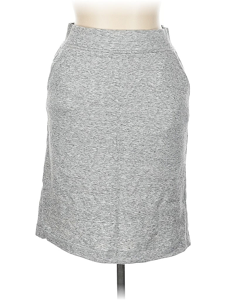Pre-owned Uniqlo Casual Skirt In Gray