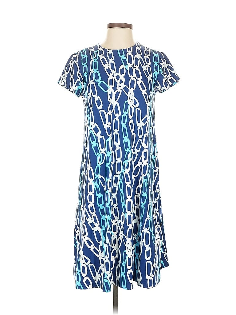 Pre-owned J. Mclaughlin Casual Dress In Blue