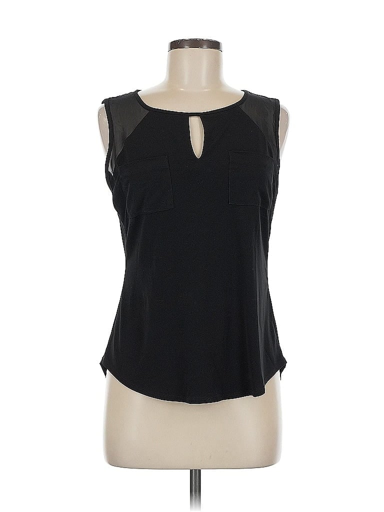 Pre-owned Worthington Sleeveless Blouse In Black